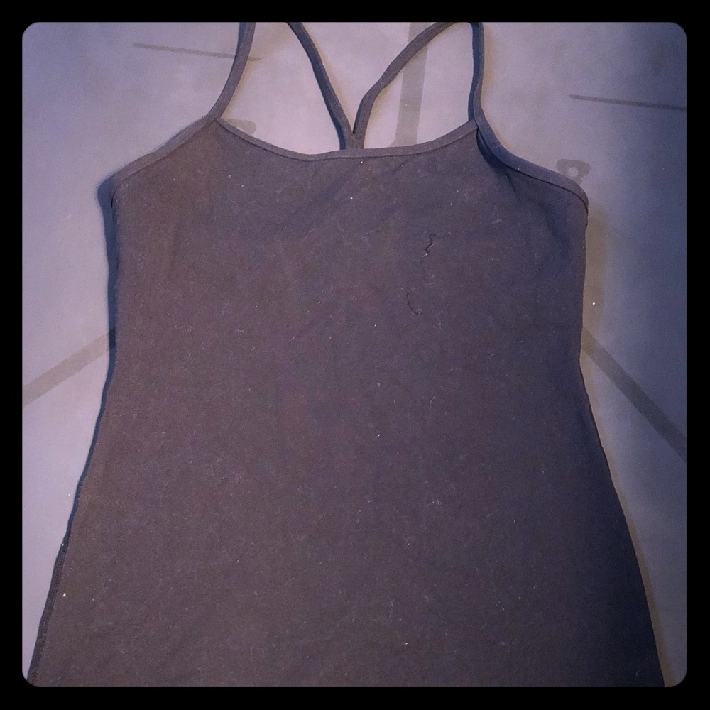 Lululemon Black Power Y tank size 8